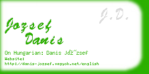 jozsef danis business card